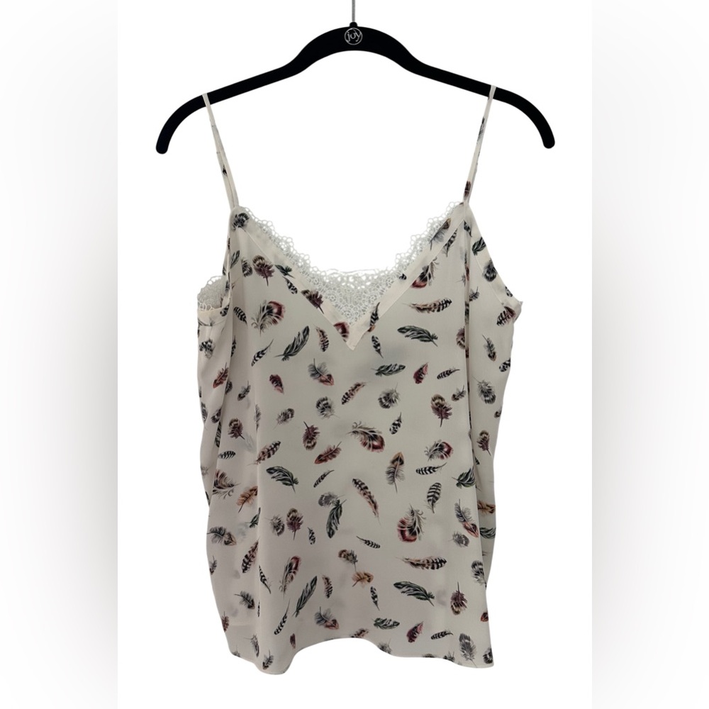 The Kooples Silk Feather-Print Camisole